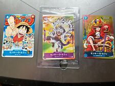 Usado, Tarjetas japonesas promocionales One Piece Monkey D Luffy - P-033, P-041, P-043 casi nuevas vendedor de EE. UU. segunda mano  Embacar hacia Argentina
