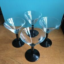 4xvintage martini glasses for sale  WEST MALLING