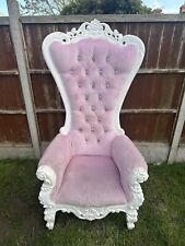 Throne chair wedding for sale  WIGSTON