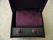 Purple tie cufflinks for sale  UK
