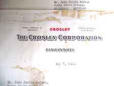 Powel crosley orig for sale  USA