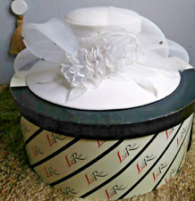 Women's Lisa Rene Church Dress Hat Pure White One Size Fits Most. In Box for sale  Shipping to South Africa