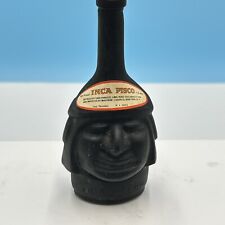 Botella de licor en miniatura Inca Pisco Años 60 4"" figurativa inca vacío segunda mano  Embacar hacia Argentina