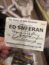 Sheeran signed ticket for sale  IPSWICH