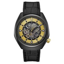 Usado, Reloj automático para hombre Bulova esfera esqueleto Grammy negro 21 joyas 44,5 mm 98a241 segunda mano  Embacar hacia Mexico