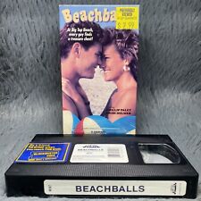 Fita VHS Beachballs 1988 lançamento de mídia Phillip Paley Heidi Helmer filme raro, usado comprar usado  Enviando para Brazil