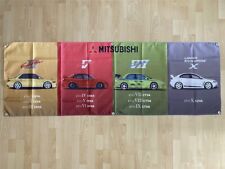 Mitsubishi Lancer EVO Flag Motores Evolução CD9A CE9A CP9A Banner 2x6 ft Poster comprar usado  Enviando para Brazil