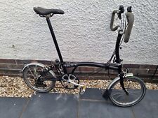 Used, Brompton M6L Folding Bike (BLACK)  - P type bars - used (please read desc) for sale  ABERYSTWYTH