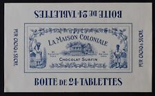 Etiquette tablette chocolat d'occasion  Nantes-