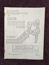 Speedway programme weymouth for sale  POOLE