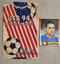 1 figura Roberto Baggio + sobres antiguos copa mundial fútbol ee. uu. 94 de Argentina, usado segunda mano  Argentina 