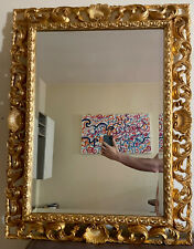 colore: Nero 3057 90 x 70 cm Specchio da parete in stile barocco 