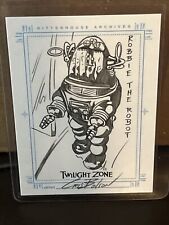 Twilight Zone Cris Bolson 2004 boceto dibujado a mano Robbie el robot SketchaFex, usado segunda mano  Embacar hacia Argentina