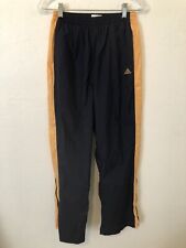 Calça de atletismo vintage Adidas masculina tamanho M corta-vento forrada azul marinho dourada com zíper punho comprar usado  Enviando para Brazil