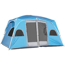 Outsunny Camping Tent, Family Tent 4-8 Person 2 Room Easy Set Up Refurbished for sale  Shipping to South Africa