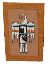 Pintura original assinada à mão de David Villasenor areia Hopi Rain Bird Spirit, usado comprar usado  Enviando para Brazil