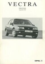 Opel Vectra Preisliste 1994 9/94 D price list prijslijst prisliste cennik comprar usado  Enviando para Brazil
