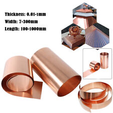 1pcs 0.01-1mm Thickness 99.9% Pure Coppers Cu Metal Sheet Foil Plate for sale  Shipping to South Africa