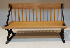 Sturdy Wood & Metal Miniature Doll Bench (15 x 9 x 5 inches) for sale  Shipping to South Africa