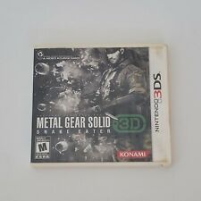 Metal Gear Solid 3D: Snake Eater Nintendo 3DS completo na caixa na caixa Konami 2012 comprar usado  Enviando para Brazil