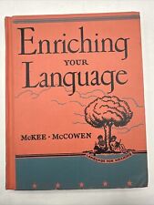 Libro de texto escolar inglés Enriching Your Language 1951 de colección HB muy buena educación segunda mano  Embacar hacia Mexico
