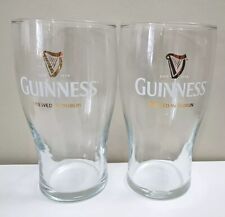 2 Guinness Draught "Brewed In Dublin" 16 oz. Copo de cerveja em forma de tulipa comprar usado  Enviando para Brazil