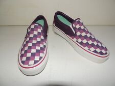 Tênis de skate Vans slip-on dois tons roxo quadriculado 9 feminino 7,5 masculino comprar usado  Enviando para Brazil