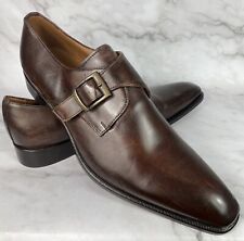 Sapatos sociais Ivan Troy marrom masculino couro italiano alça de monge/feito na Itália tamanho 14 comprar usado  Enviando para Brazil