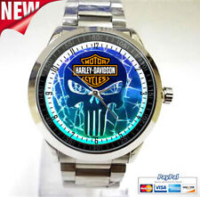 Item especial!! Relógios de pulso unissex esportivos personalizados logotipo caveira Harley Davidson comprar usado  Enviando para Brazil
