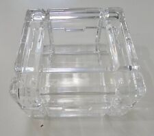 "De colección Royal Crystal Rock Cuba: Caja de baratijas cuadrada de cristal de plomo con tapa 3 1/2", usado segunda mano  Embacar hacia Argentina