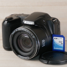 Cámara digital Nikon COOLPIX L330 20,2 MP - negra *BUENA/PROBADA* CON 512mb SD, usado segunda mano  Embacar hacia Argentina