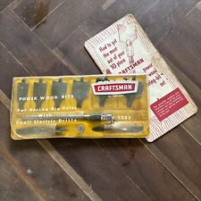 VTG Craftsman Power 10-Piece Wood Boring-Bit Set With Instructions No.9-2082 for sale  Shipping to South Africa