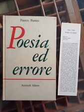 Franco fortini poesia usato  Italia