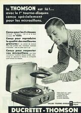 publicité Advertising 0321 1957  Ducretet-Thomson  valise tourne disque microsil d'occasion  Raimbeaucourt