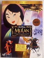 DVD Mulan Walt Disney Dois Discos Edição Especial Multilíngue 88 Misn. Usado, usado comprar usado  Enviando para Brazil