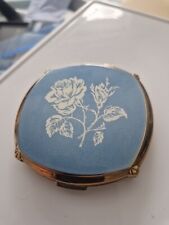 vintage stratton compact blue for sale  LEWES