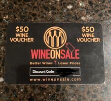 Wineonsale.com voucher giftcar for sale  Fox River Grove