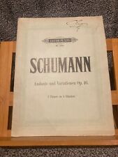 Schumann andante variations d'occasion  Rennes