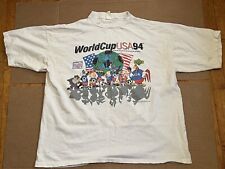 Camisa de futebol ponto único vintage 1994 Copa do Mundo EUA Looney Tunes UD mau estado comprar usado  Enviando para Brazil