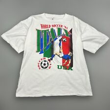 Camiseta Vintage Copa do Mundo 1994 Equipe Itália EUA Tamanho XL Ponto Único 23x28 comprar usado  Enviando para Brazil