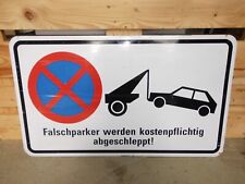 Xxl blechschild falschparker gebraucht kaufen  Haldensleben-Umland