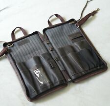 Leather Drumstick Mallet Bag 12-16 Pair Sticks Mallets Drum Stick Bag for sale  Shipping to South Africa