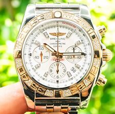 Breitling Chronomat 44 ouro rosa diamantes de fábrica dois, usado comprar usado  Enviando para Brazil