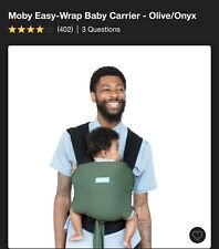 Used, Moby Easy-Wrap Baby Carrier - Olive for sale  Shipping to South Africa