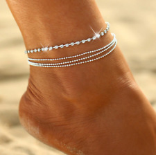 Silver ankle bracelet for sale  BRADFORD