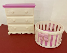 Mattel 1999 - BARBIE - Baby Home Nursery Draws & Crib - Furniture / Accessory for sale  Shipping to South Africa