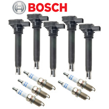Usado, Bobina de ignição e vela de ignição Bosch OEM platina dupla (5conjuntos) para Audi Volkswagen comprar usado  Enviando para Brazil