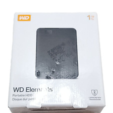 Disco duro externo portátil de 1 TB Western Digital WD Elements segunda mano  Embacar hacia Argentina
