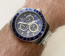 Invicta Signature II relógio masculino mostrador azul taquímetro modelo 7305 nova bateria comprar usado  Enviando para Brazil