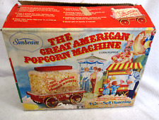 Vintage 1976 Sunbeam Great American Popcorn Machine Corn Popper w/box for sale  Shipping to South Africa